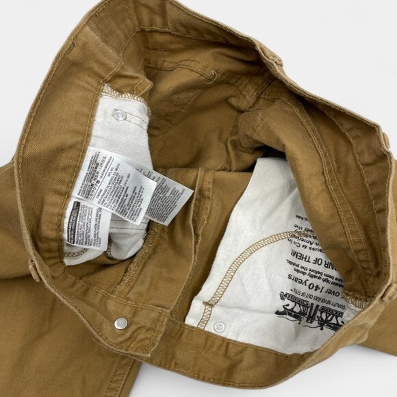 Levi's 505 Men's Denim Jeans Size 38x32 Regular Fit Straight Leg Khaki Brown Tan - Picture 10 of 13